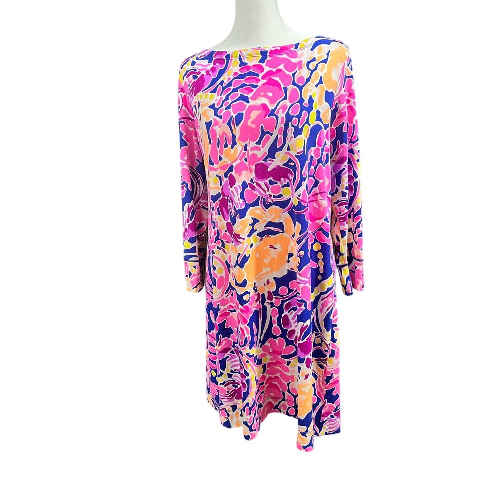 EUC Lilly Pulitzer UPF 50+ Sophie Dress Catch & Release Brilliant Blue, Size XL